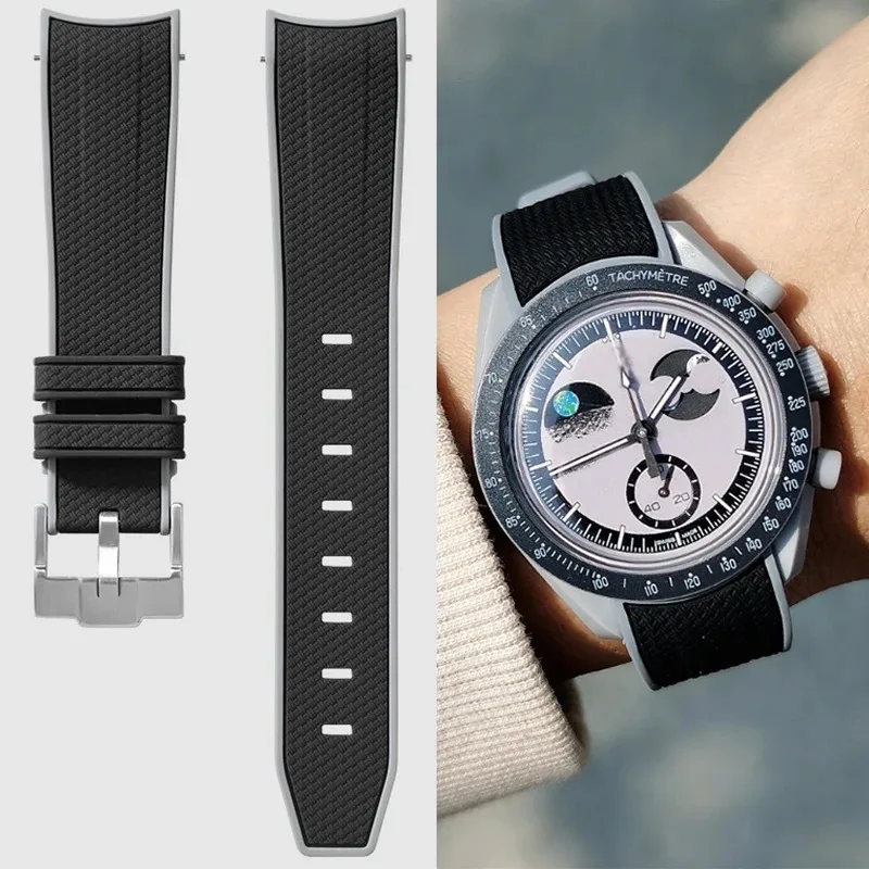 Curved End Strap for Omega X S - Omega Watch Speedmaster recension och pris